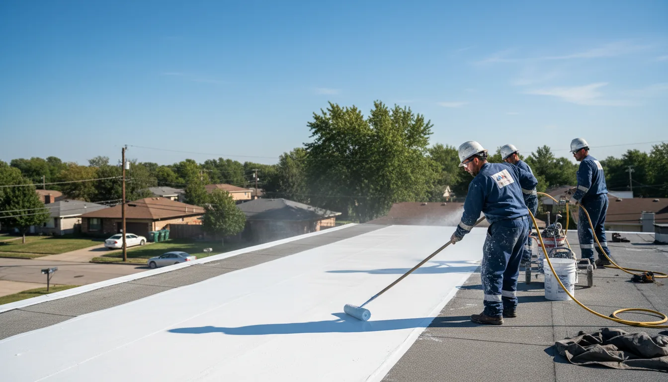 Commercial roof coating in Masterson, TX near me